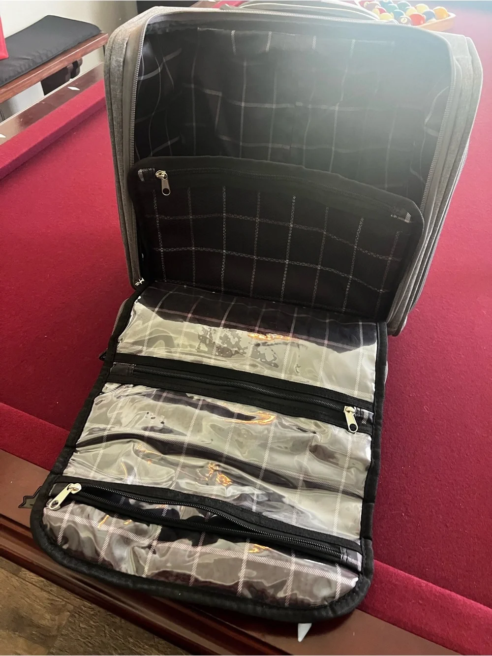 London Fog Gray Underseat Rolling Carry-On Luggage Bag  NEW
